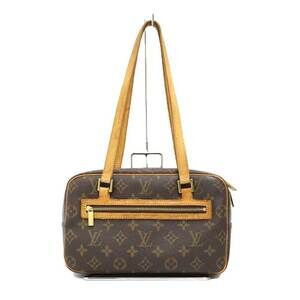 Louis Vuitton Cite Brown Monogram Shoulder Bag Leather